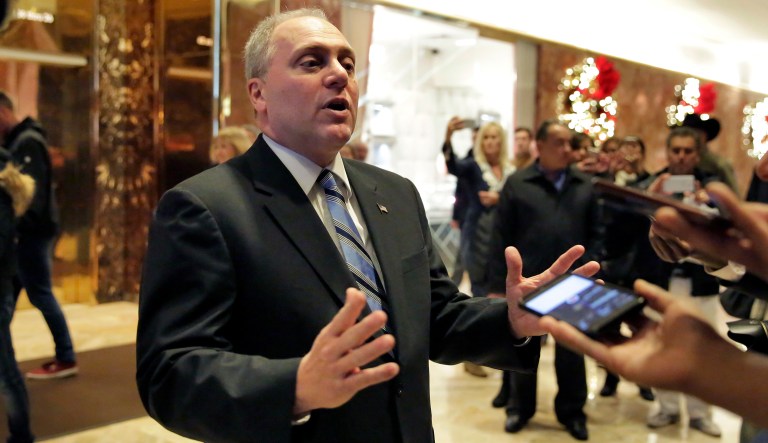 The six-term Louisiana Republican underwent surgery for an infection last week as a result of gunshot wounds he sustained on June 23. (AP Photo/Richard Drew)