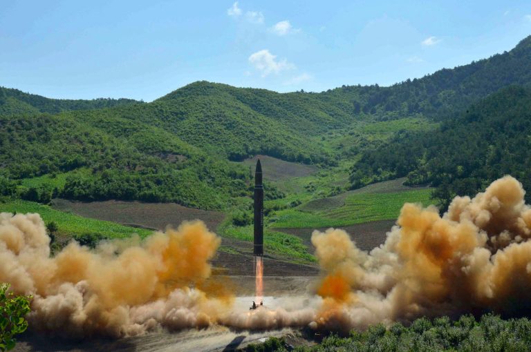 North Korea tested a long-range intercontinental ballistic missile last week, suggesting that it has acquired the ability to hit the United States with a missile strike. (Korean Central News Agency/Korea News Service via AP, File)