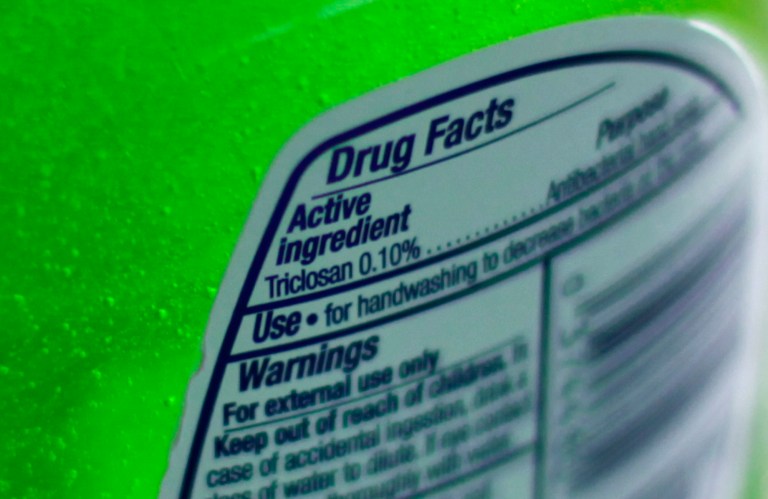 FILE - This Tuesday, April 30, 2013, file photo, shows Dawn Ultra antibacterial soap in a kitchen in Chicago.  The Food and Drug Administration says Monday, Dec. 16, 2013, there is no evidence that antibacterial chemicals used in liquid soaps and washes help prevent the spread of germs, and there is some evidence they may pose health risks. (AP Photo/Kiichiro Sato)