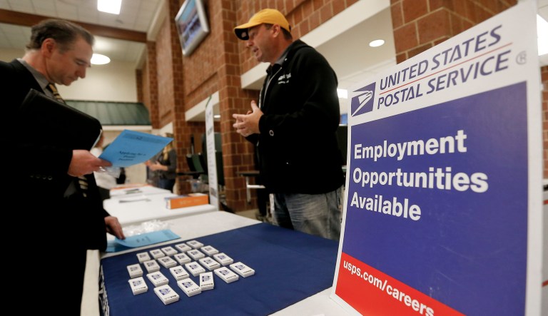 The job gains fell short of the 190,000 new jobs forecasters expected. (AP Photo/Keith Srakocic)