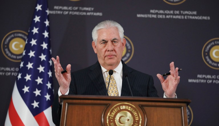 Secretary of State Rex Tillerson denounced Chinese and Russian involvement in South America on the cusp of a recent trip to the region. He said that warning was in the tradition of the Monroe Doctrine, a foreign policy principle articulated in 1823 in which President James Monroe announced that the United States would not allow European powers to colonize the Western Hemisphere. (AP Photo/Burhan Ozbilici)