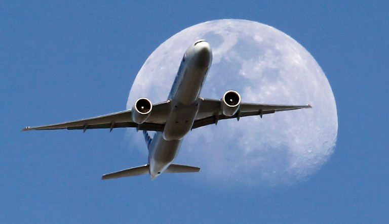 President Trump probably had about as much to do with keeping airplanes from falling out of the sky this year as that one passenger who still turns his phone on airplane mode during landing and takeoff. (AP Photo/Nick Ut)