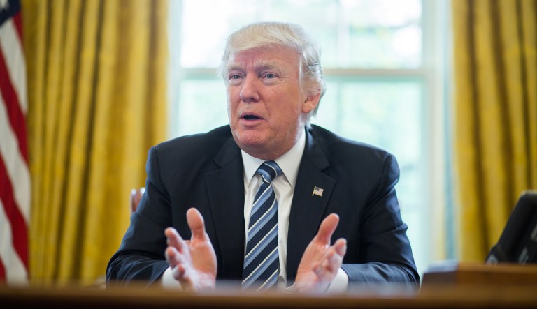 President Trump continues to signal that he'll cast blame on Senate Republicans if the Better Care Reconciliation Act doesn't land on his desk in coming weeks. (Graeme Jennings/Washington Examiner)