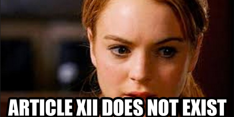 Trump Promises to Protect Non-Existent Articles of Constitution as President