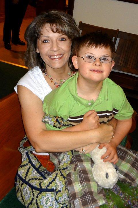 Andrea Roberts and her son, Reece.