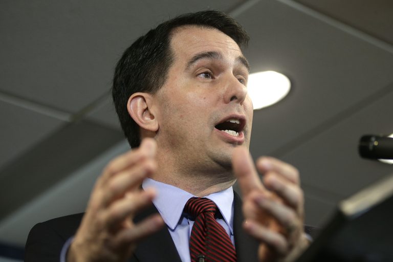 Wisconsin Gov. Scott Walker speaks at the American Action Forum on Jan. 30, 2015, in Washington. (Photo by Win McNamee/Getty Images file)