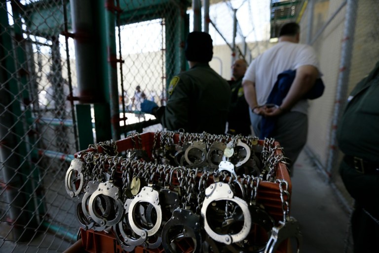 In a friend of the court briefing, the department said: —œBail practices that incarcerate indigent individuals before trial solely because of their inability to pay for their release violate the Fourteenth Amendment.—&pound; (AP Photo)