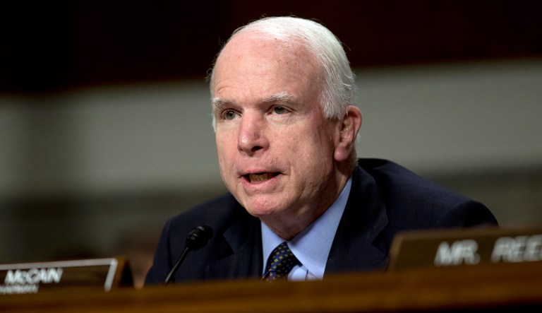 Senate Armed Services Committee Chairman Sen. John McCain, R-Ariz., will return to the Senate Tuesday just in time for a key vote on healthcare reform. (AP Photo/Carolyn Kaster, File)