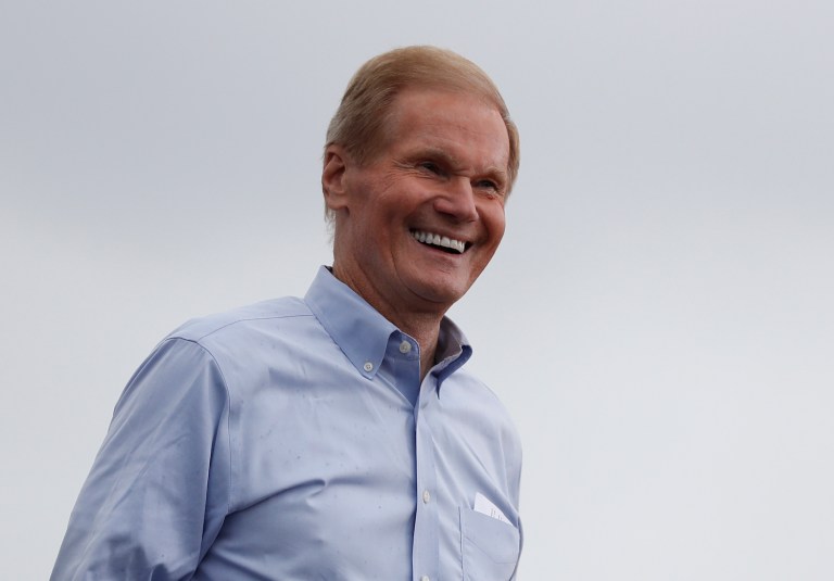 Sen. Nelson leads Gov. Scott in the polls, but 44 percent support is a bit weak for a three-term incumbent senator. (AP Photo/Carolyn Kaster)