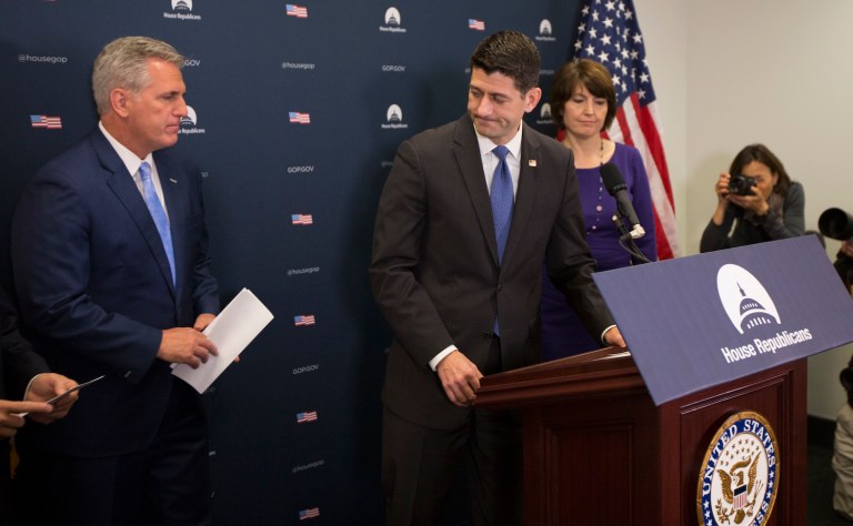 While the GOP tries to sort out the details on healthcare, it will also shoot for passage of a spending bill for the rest of the fiscal year. (AP Photo/Evan Vucci)