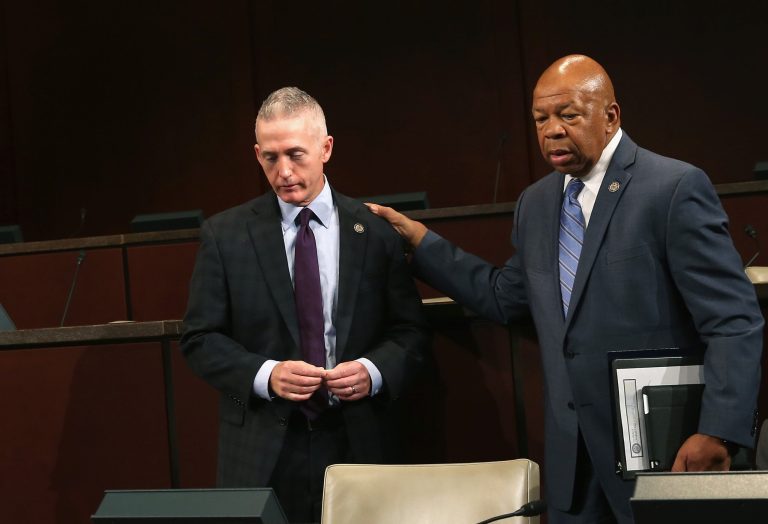 Benghazi Select Committee Chairman Trey Gowdy and top Democrat on the panel Rep. Elijah Cummings. (Mark Wilson/Getty Images)