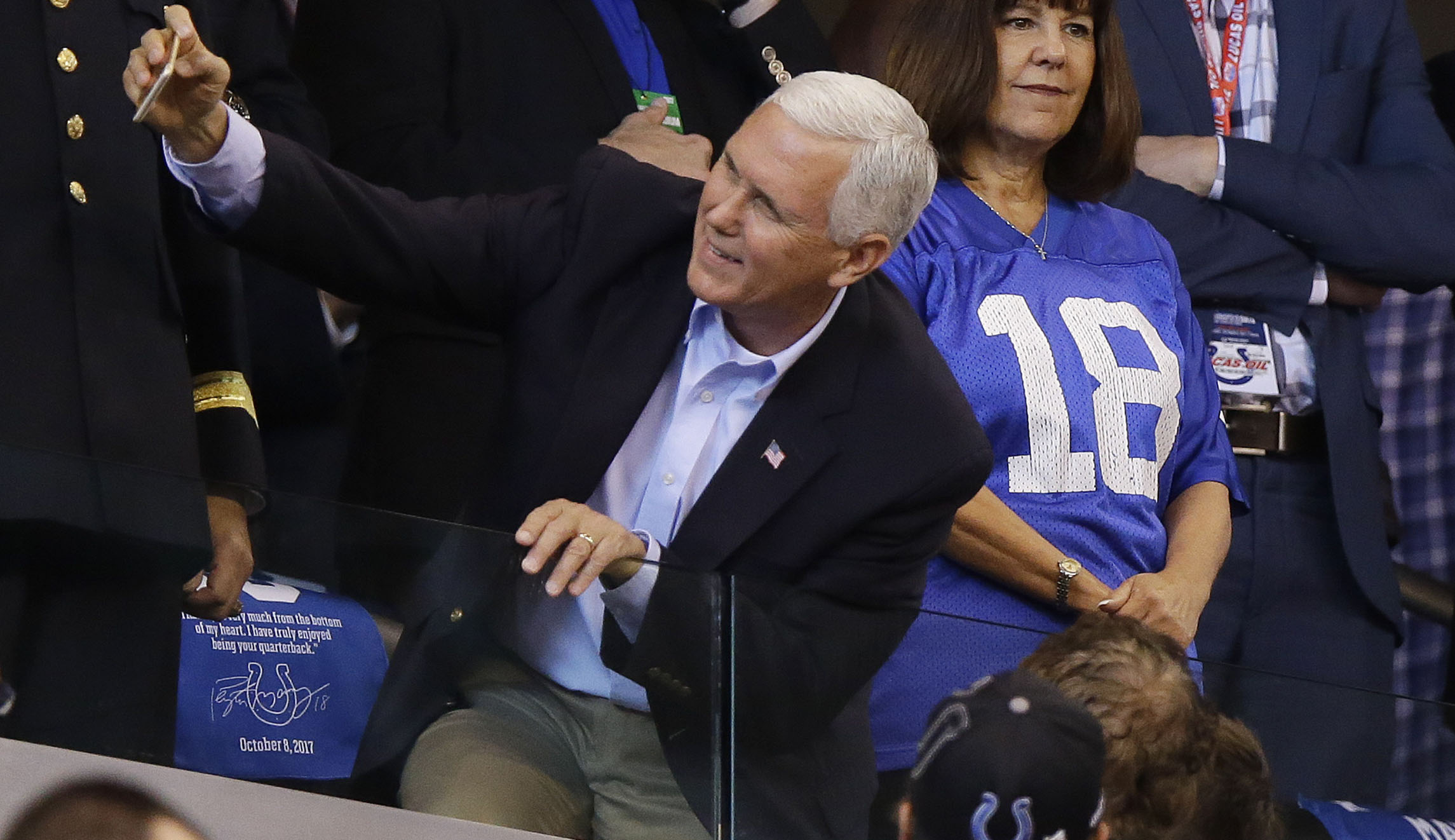 White House defends Mike Pence’s taxpayer-funded trip to NFL game