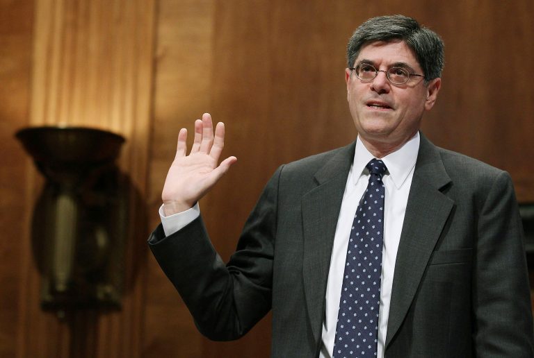 Treasury Secretary Jack Lew sounded positive notes about the U.S. economy Friday morning, saying that the nation is starting off 2014 