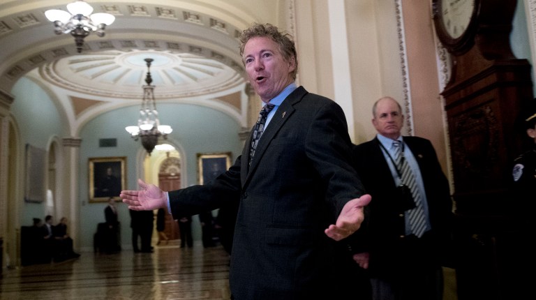 Since becoming active on Twitter, Paul has celebrated Festivus by sharing his personal grievances in a series of good-humored tweets typically aimed at his congressional colleagues or government policies. (AP Photo/Andrew Harnik)