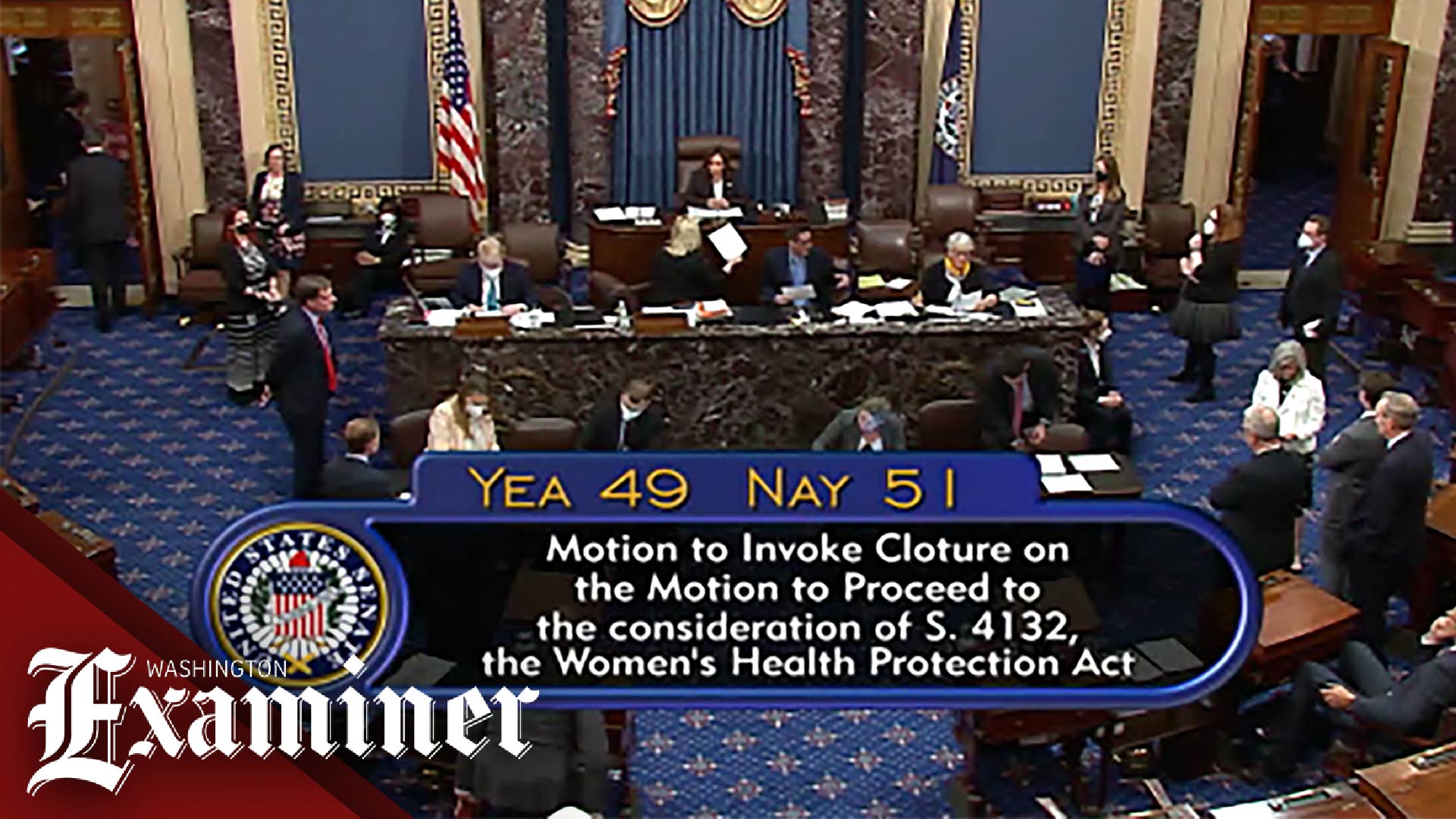 Senate Vote to codify access to abortion fails