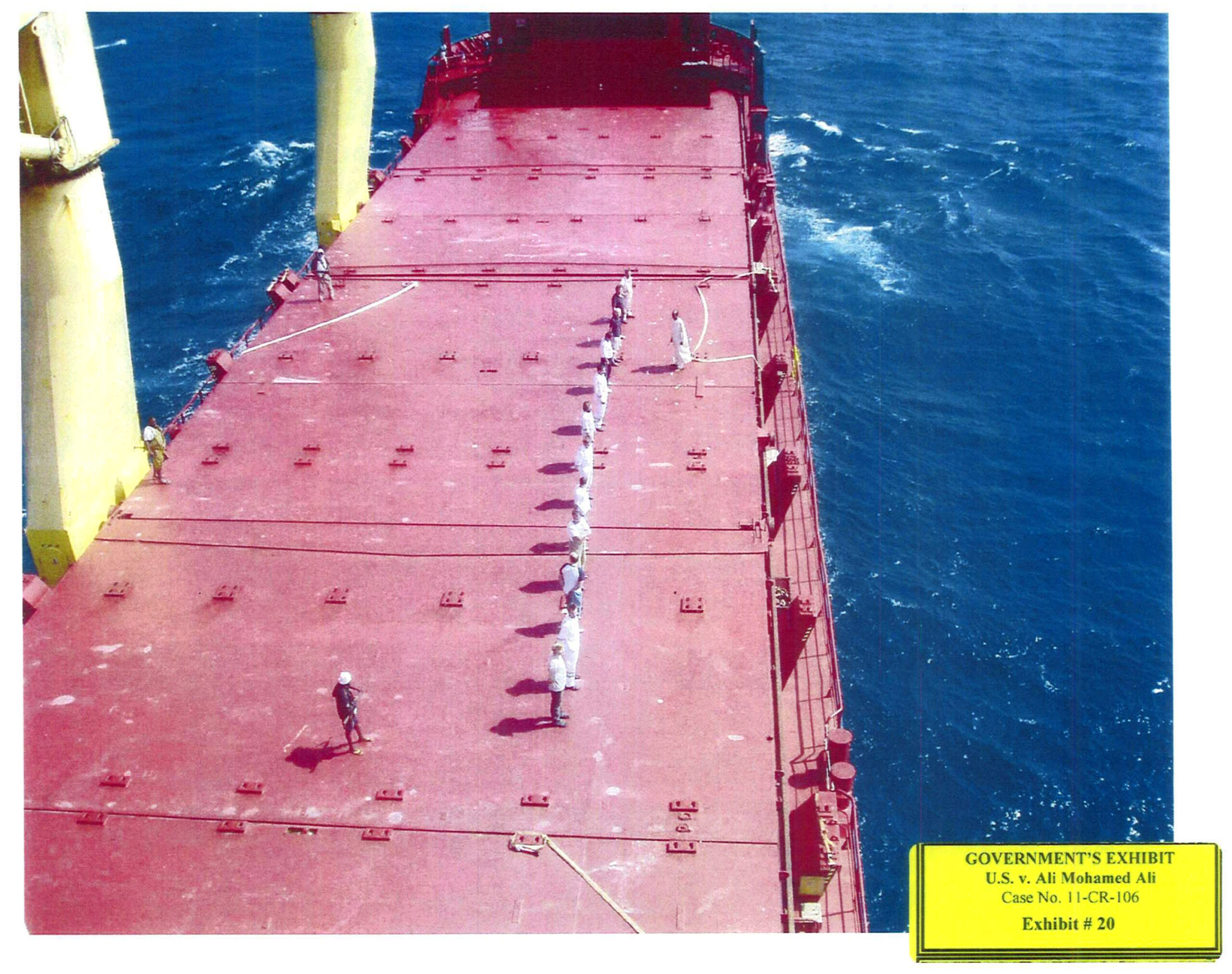 Jurors hear alleged pirate make demands on call