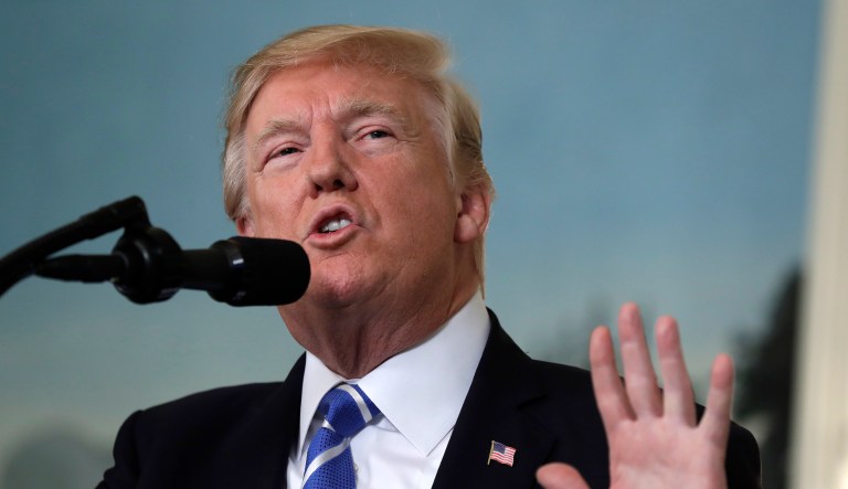 Citing his campaign-era focus on negotiating better deals for American workers, Trump said he relied on his 