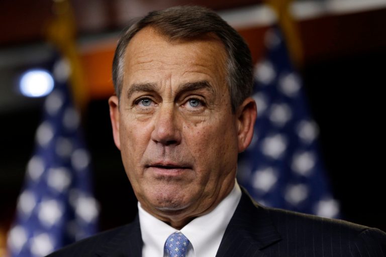   House Speaker Rep. John Boehner, R-Ohio, speaks to the media about the fiscal cliff at the U.S. Capitol in Washington, on Thursday, Dec. 20, 2012. (AP Photo/Jacquelyn Martin)  
