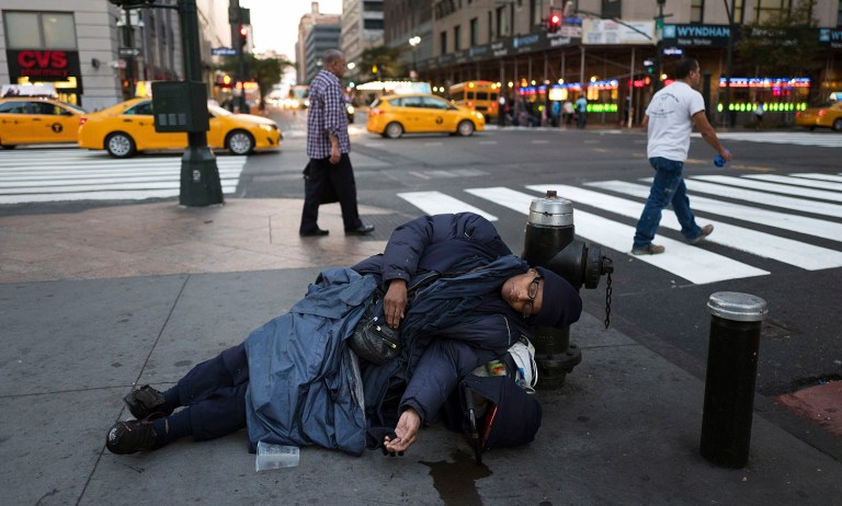 Homeless people survive under the radar, so it's counterintuitive to them to stand up for themselves and seek the help they need. (AP Photo/Mark Lennihan)