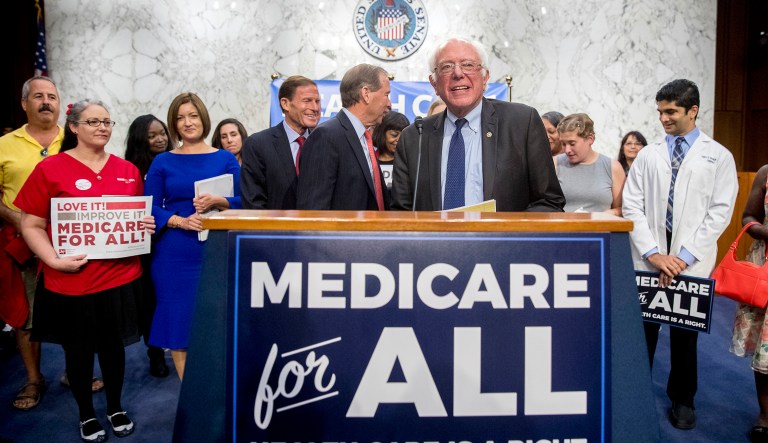 Sen. Bernie Sanders' latest plan to bring single-payer healthcare to the U.S. bears little resemblance to healthcare systems in the rest of the industrialized world. (AP Photo/Andrew Harnik)