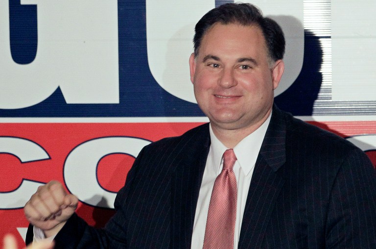 In New Hampshire, former GOP Rep. Frank Guinta hopes to win a third campaign against Rep. Carol Shea-Porter, the Democratic incumbent, in a race that is likely to draw interest from potential presidential candidates eyeing the state's first-in-the-nation primary. Guinta, a former mayor of Manchester, ousted Shea-Porter in 2010 but then relinquished the seat to her in 2012 .(AP Photo/Mary Schwalm, File)