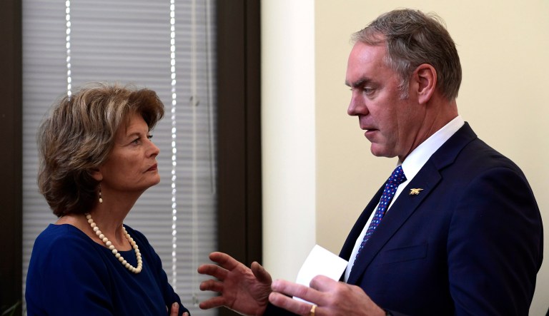 A letter sent on Friday to Interior Secretary Ryan Zinke (pictured right) by Alaska's congressional delegation says 