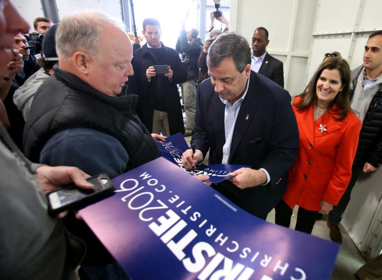 New Jersey Gov. Chris Christie is polling well above his national numbers in New Hampshire. (AP Photo/Mary Schwalm)