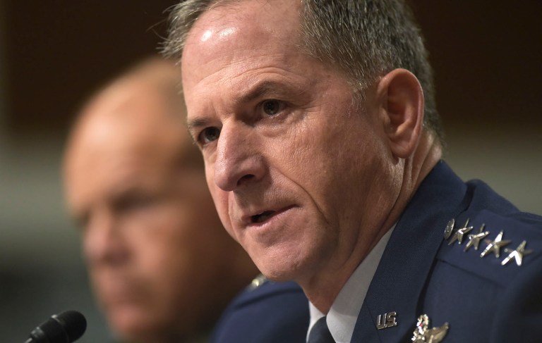 Gen. David Goldfein, the Air Force chief of staff, said he's 