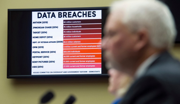 Two federal employee unions had sued the Office of Personnel Management for the agency's failure to stop a 2015 data breach. (AP Photo/Cliff Owen)