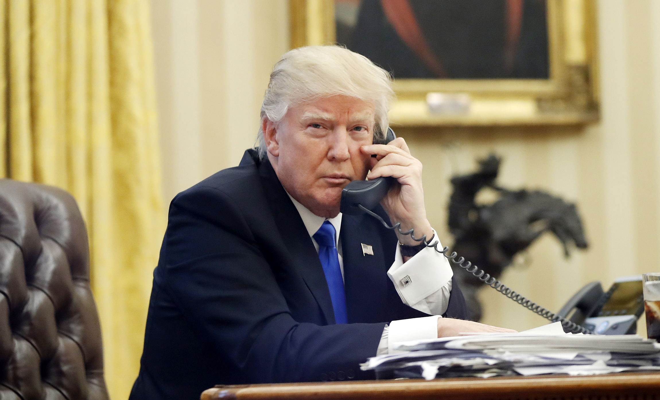 Trump and South Korean president discuss ‘grave and growing direct threat’ posed by North Korea