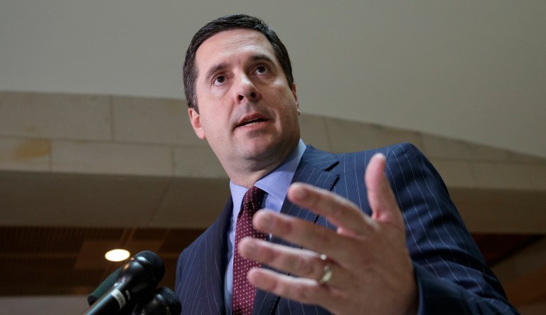 House Intelligence Committee Chairman Devin Nunes, R-Calif., has stepped aside from directing the committee's Russia investigation, but is still leading the charge to get more information on how the so-called "Trump dossier" was compiled. (AP Photo/J. Scott Applewhite)