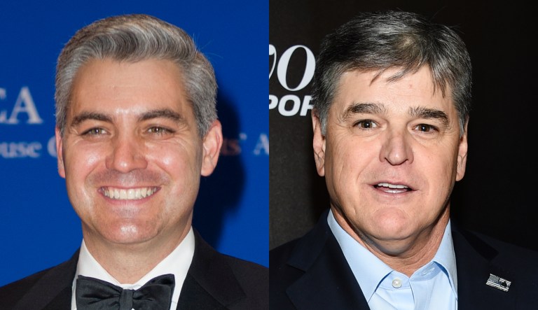 Jim Acosta and Sean Hannity
