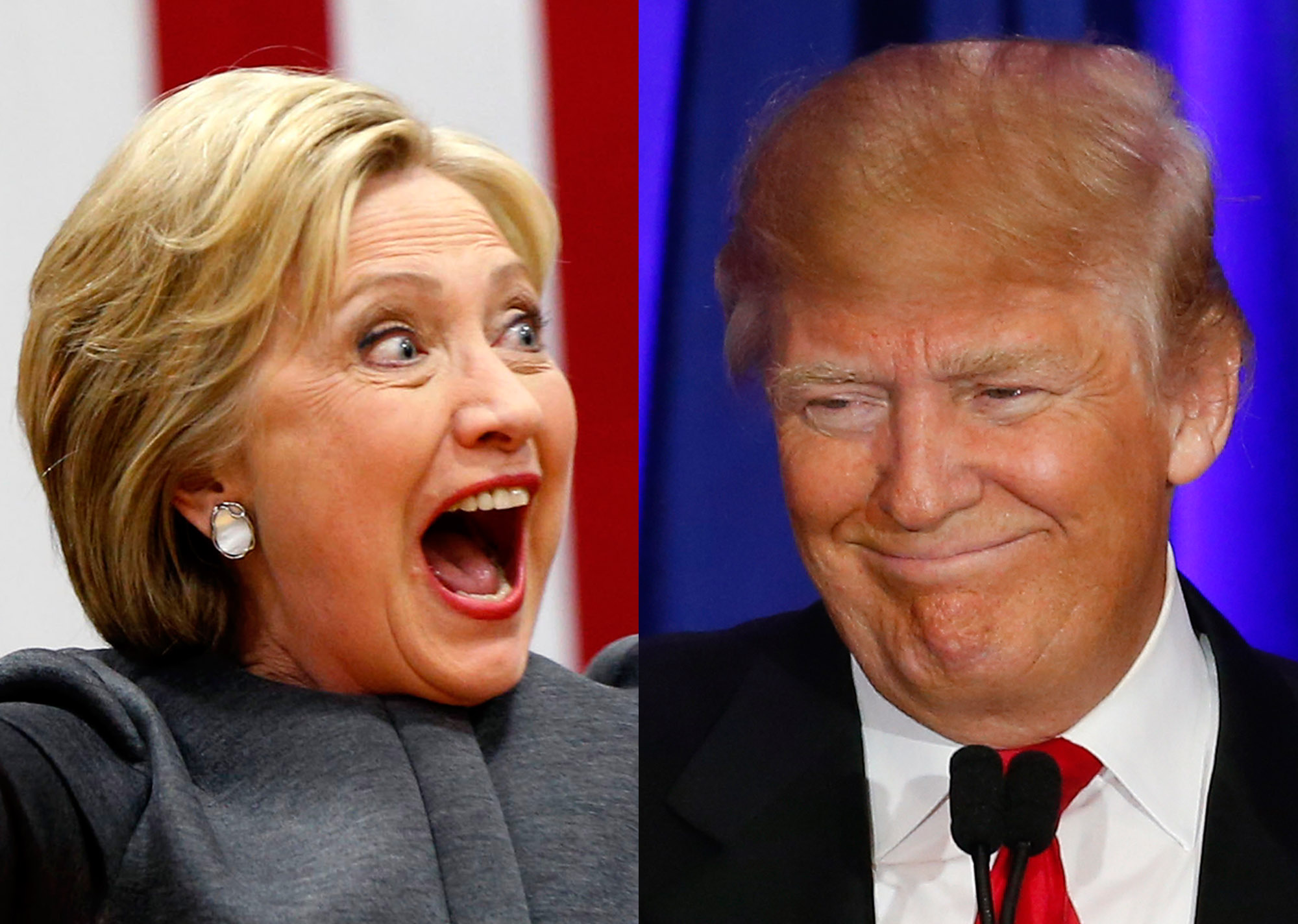 Clinton camp laughs off Trump plan to win blue states