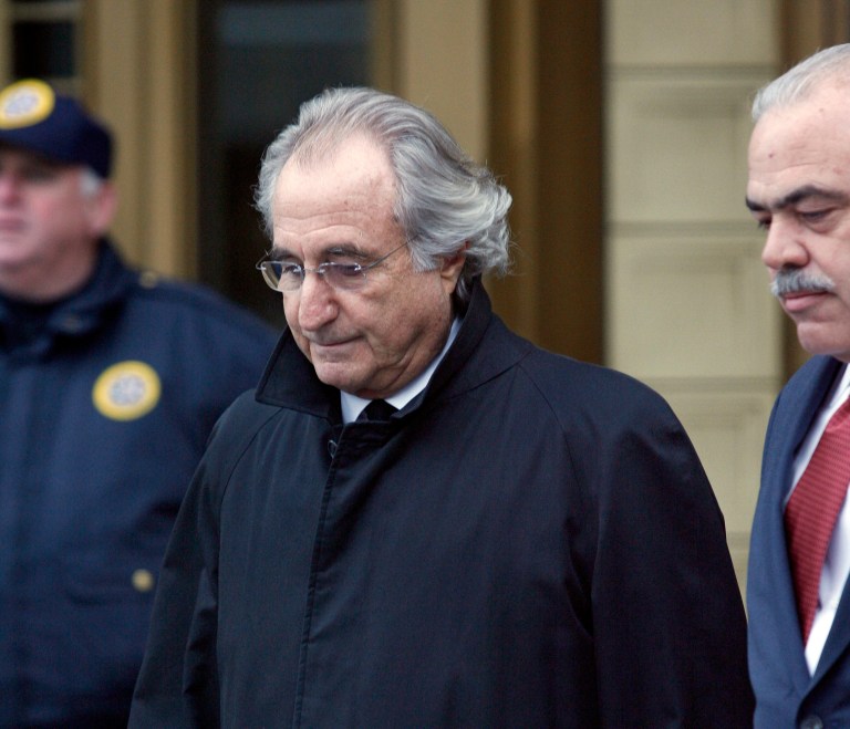 Bernard Madoff leaves Federal Court in New York in January 2009. ( AP Photo/Stuart Ramson)