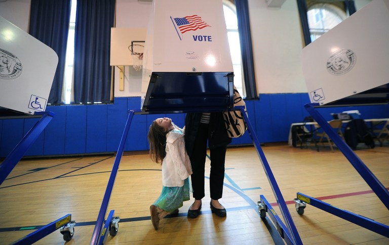 Fifty-nine percent of Democratic primary voters were women, and just 41 percent were men. (Steve Jacobs/The Post-Star via AP)