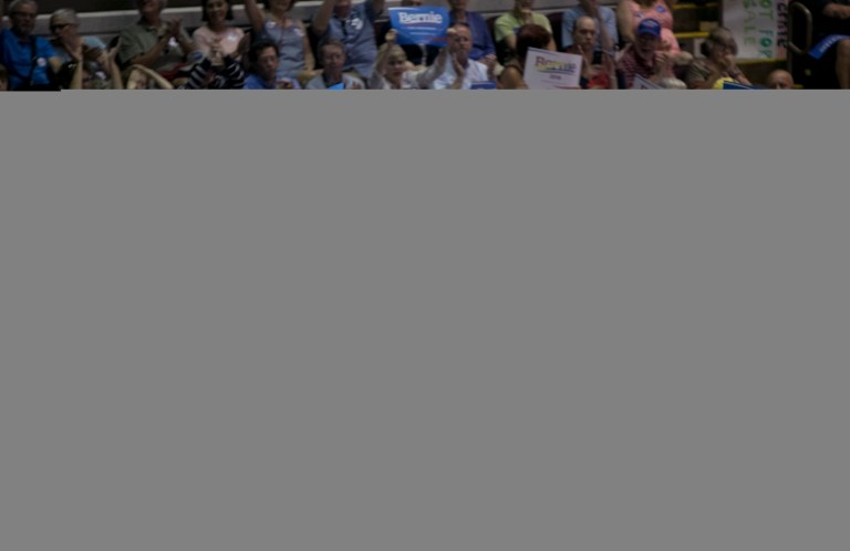 Democratic presidential candidate Sen. Bernie Sanders, I-Vt., speaks at a campaign rally, Monday, July 6, 2015, in Portland, Maine. (AP Photo/Robert F. Bukaty)