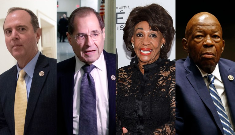 Adam Schiff, Jerrold Nadler, Maxine Waters, Elijah Cummings.
