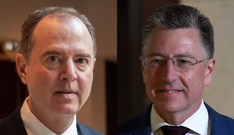 Adam Schiff and Kurt Volker.
