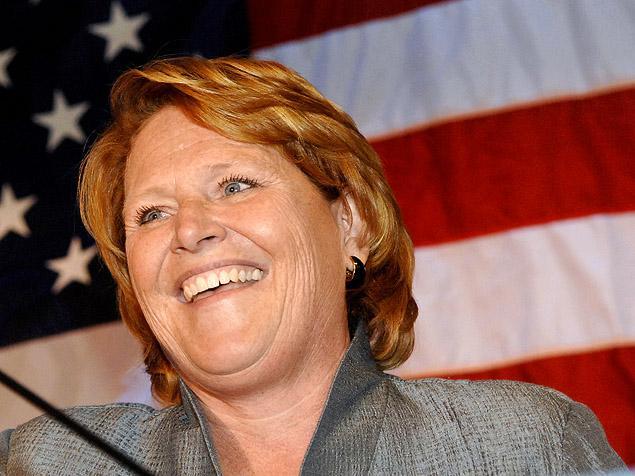 Sen. Heidi Heitkamp, D-ND, is a member of the Senate Banking, Housing and Urban Affairs Committee, which is probing Apple's overseas investments. Heitkamp, who was elected in 2012, disclosed owning Apple stocks on her Senate financial disclosure statement, as did Sen. Tom Carper, D-DE, who is also on the committee. (AP Photo)