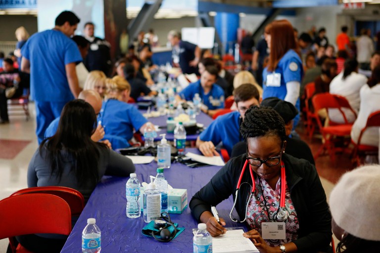 The Obama administration said Wednesday that Obamacare enrollment is hitting record highs even with the law's repeal on the horizon. (Patrick Fallon/Bloomberg)