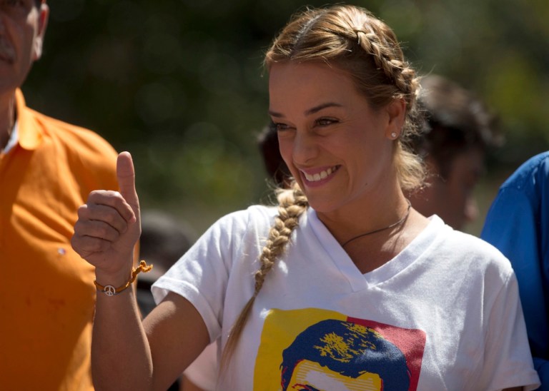 Tintori says officials told her she was being kicked out on the orders of Ecuadorean President Rafael Correa. (AP Photo/Fernando Llano)