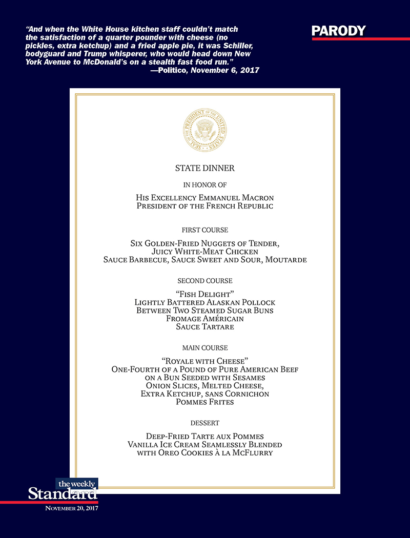 A McState Dinner