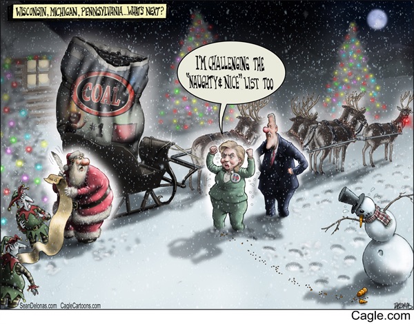 Editorial cartoon: Challenging the results