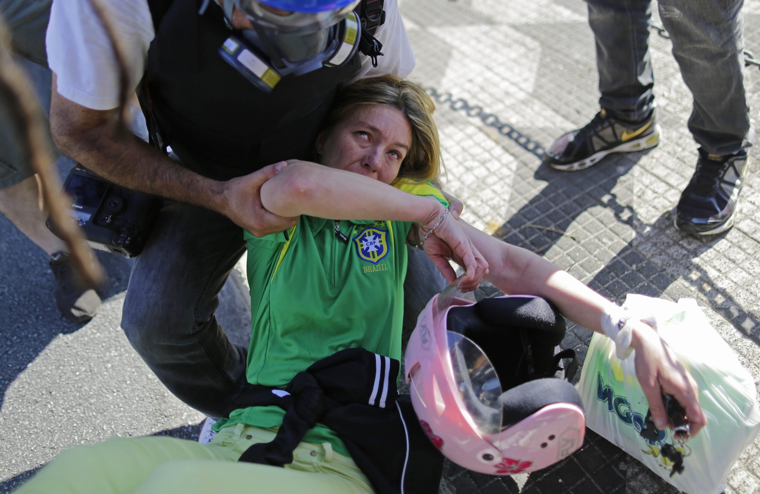 Brazil police detain 11 in World Cup city