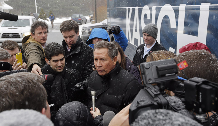 Kasich wins important race for second place