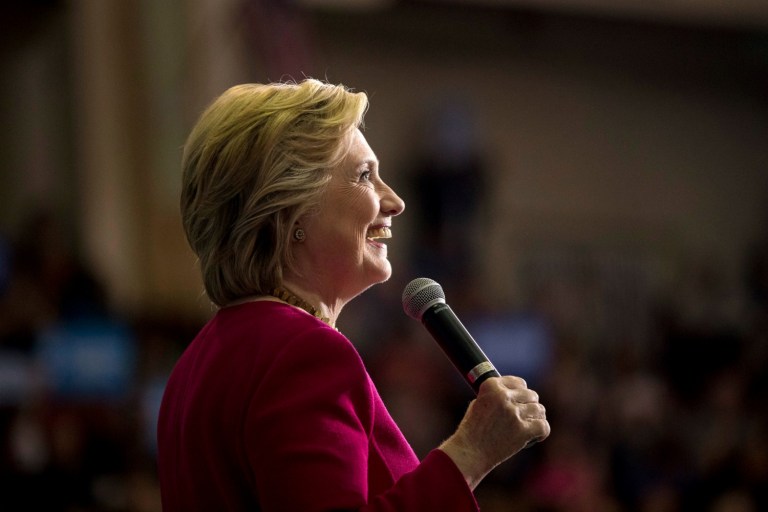 The Atlantic had endorsed only two presidential candidates since its founding in 1860: Abraham Lincoln and Lyndon B. Johnson. On Wednesday, the 156-year-old publication added a third name to that list when it announced its endorsement of Democratic nominee Hillary Clinton. (AP Photo/Andrew Harnik)