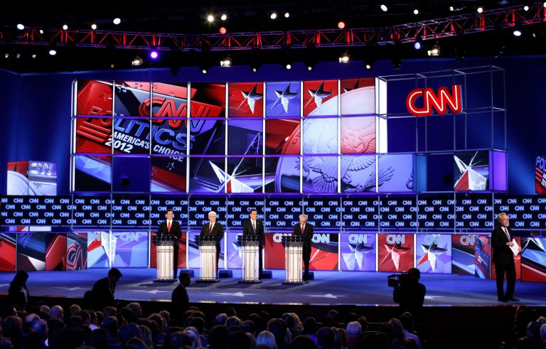 The candidates with the most to lose from CNN's rule of silence are Trump and those hoping to bring him down. (AP Photo/Matt Rourke)