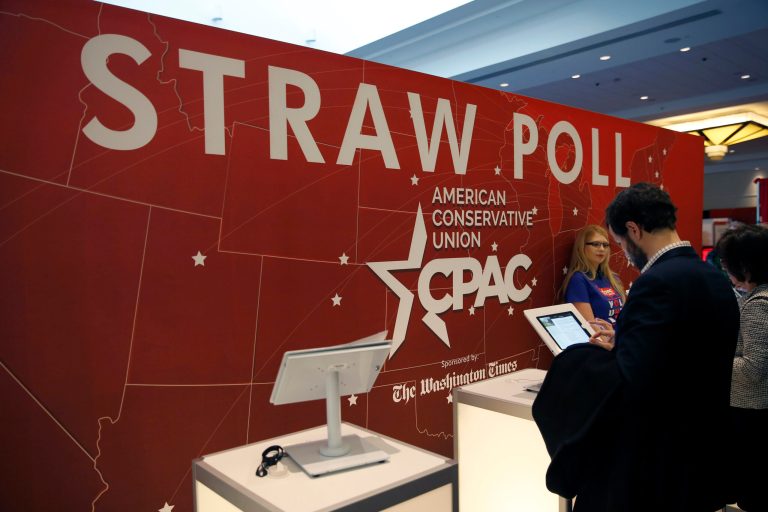 The presidential straw poll is the highlight of the Conservative Political Action Conference. (AP Photo/Alex Brandon)