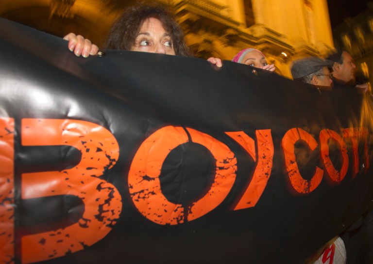 BDS resolutions are the antithesis of free expression, especially on college campuses. (AP Photo/Jacques Brinon, File)