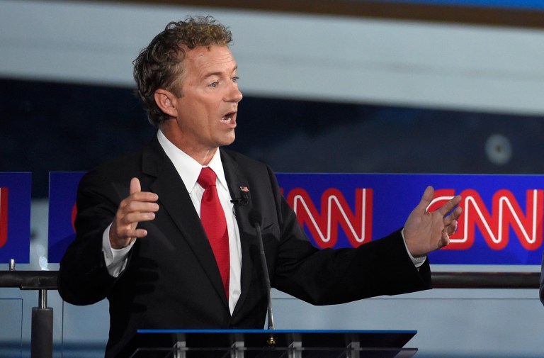 Kentucky Sen. Rand Paul didn't try to paper over or shy away from his foreign policy differences with the rest of the Republican field. (AP Photo)